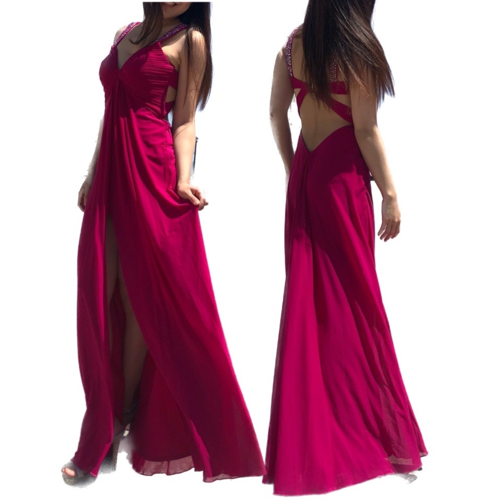 La femme fashion - Fushcia (hot pink) prom dress